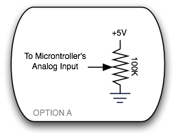 Potentiometer to Microcontroller Option A