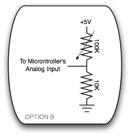 Potentiometer to Microcontroller Option B